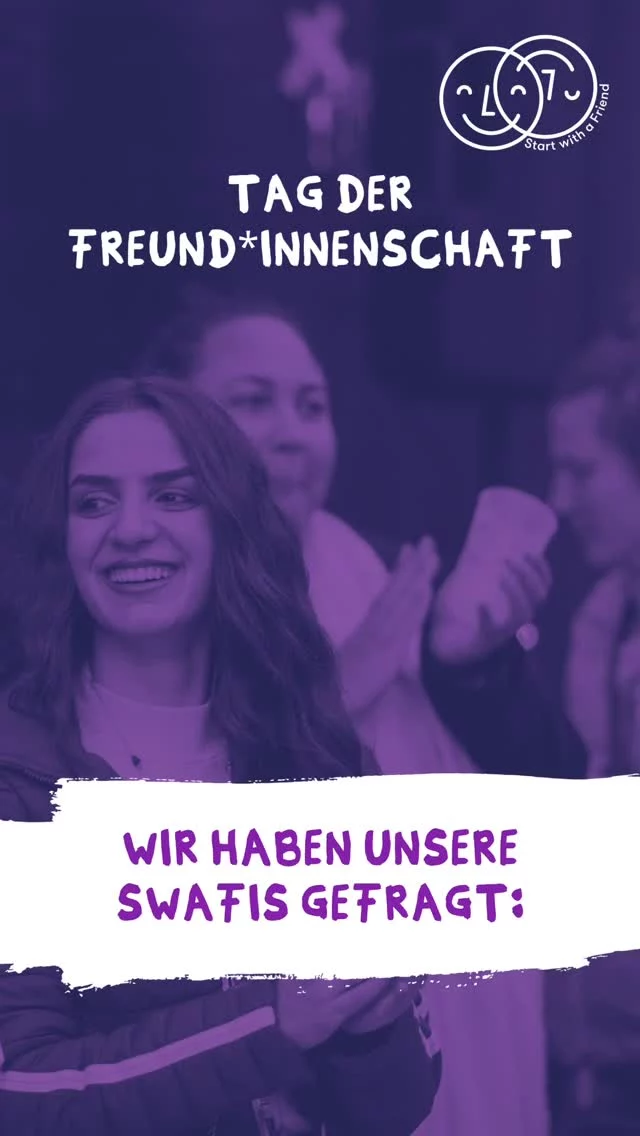 🤝 Heute ist Internationaler Tag der Freund*innenschaft!

Bei SwaF glauben wir: Freund*innenschaft kennt keine Herkunft oder Grenzen.

Danke an alle Tandems, die jeden Tag Brücken bauen 💛

#TagDerFreundschaft #StartWithAFriend #Zusammenhalt #freundschaft #SwaF
