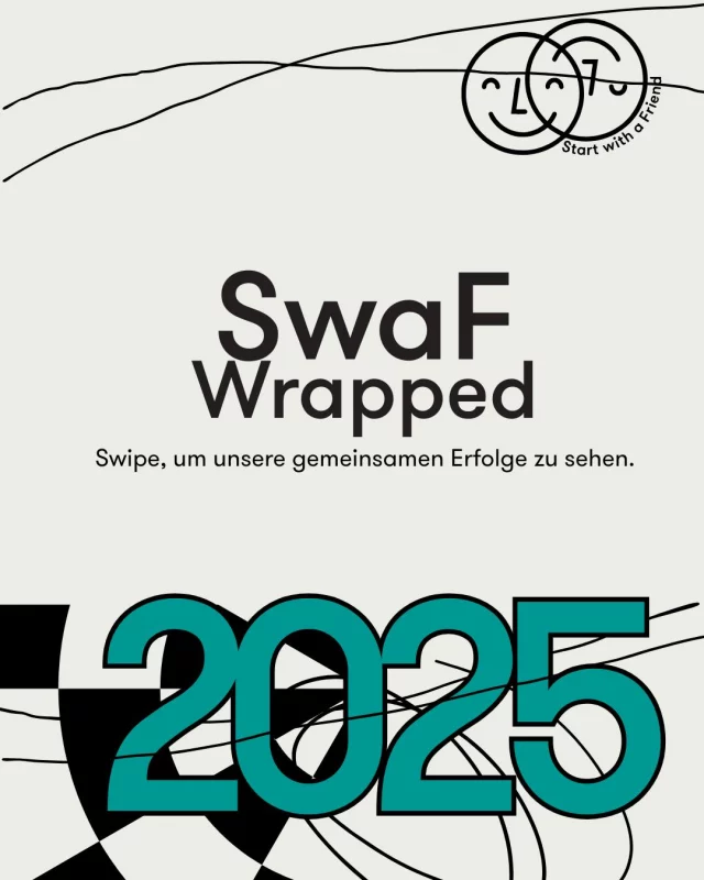 SwaF Wrapped 2025 ✨ Hinter jeder Zahl steckt eine Geschichte.
Ein Mensch. Eine Begegnung. Ein SwaFi.

Danke für ein Jahr voller Verbindung.

#SwaFWrapped #startwithafriend #begegnung #danke2025 #zusammenhalt #community #swaftandem