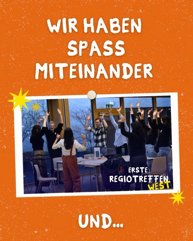 Diese spontanen Fotos vom Regionstreffen „SwaF im West“ am vergangenen Samstag in Köln zeigen, wie Begegnungen Freude bereiten und so Engagement, Lernen und Zusammenhalt fördern.
Im Kleinen wie im Großen.🤗🧡
#echtebegegnungen #gemeinsamecht #miteinanderfüreinander #miteinanderlernen #startwithafriend