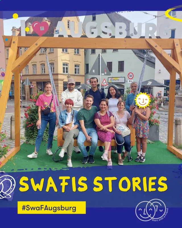 Heute teilen wir die Perspektive von Margarita🤗, die bei SwaF als Ehrenamtliche angefangen hat. Heute ist sie als Koordinatorin unseres Standorts in #Augsburg sowie als unsere Referentin für Standorte tätig.

Margarita ist seit Anfang 2021 ein Teil von SwaF. Darüber hinaus engagiert sie sich bereits seit 2018 ehrenamtlich im Integrationsbeirat der Stadt Augsburg. Interkulturelle Begegnungen und der Kontakt zu verschiedenen Kulturen und Traditionen sind für sie also nichts Neues. Sie engagiert sich seit vielen Jahren unter anderem auch, weil sie selbst eine Einwanderungsgeschichte hat. Gemeinsam mit anderen setzt sie sich für Chancengleichheit, Teilhabe und ein besseres Ankommen ein.

Durch ihr #Engagement kommt Margarita mit vielen Menschen und Gruppen in Kontakt, denen sie im Alltag vielleicht nie begegnet wäre. Sie lernt die verschiedenen Communities vor Ort kennen und sieht, wie vielfältig und interkulturell Augsburg wirklich ist. Für sie wird dabei ganz konkret spürbar, was gelebte Vielfalt in einer Stadt mit Menschen aus über 160 verschiedenen Nationen bedeutet. Dabei entstehen auch viele Verbindungen und Netzwerke.

Für Augsburg wünscht sie sich vor allem eine gemeinsame Stadtgesellschaft, die ihre Vielfalt lebt. Sie sieht nicht „Parallelwelten“, sondern ein echtes Miteinander.💛

Margarita ist dafür auf der Suche nach Teammitgliedern! Möchtest du ehrenamtlich in Augsburg starten oder in einem Tandem in Bayern mitmachen? 👉Schreib uns gern einen Kommentar hier oder sende uns eine E-Mail an augsburg@start-with-a-friend.de, muenchen@start-with-a-friend.de bzw. nurnberg@start-with-a-friend.de.

#ZammhaltfürBayern #SowirdBayernHeimat #Ehrenamt