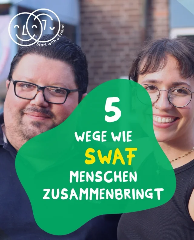 Bei SwaF blicken wir heute auf Highlights unserer Geschichte als Teil des Programms „Menschen stärken Menschen“.

In fast 12 Jahren kamen bei uns fast 12.000 Tandems zustande. Damit haben über 24.000 Menschen persönliche Begegnungen in einer aktiven Einwanderungsgesellschaft mitgestaltet. 

Hierfür setzen sich viele Menschen mit Herzblut ein: So haben wir deutschlandweit schon 800 Menschen für das Ehrenamt bei SwaF begeistern können und sie in unserem Onboarding für die Begegnungsarbeit qualifiziert.

Zwischen den Tandems, den Ehrenamtlichen und den Interessierten an unseren 25 Standorten in Deutschland entstehen dabei lebendige Communities, in denen Menschen voneinander lernen und sich gemeinsam gegen Einsamkeit einsetzen: Auf unserer Reise haben uns bei rund 2.300 Community-Events fast 17.255 Menschen begleitet und mit uns gesellschaftlichen Zusammenhalt gefeiert.

Ohne das Programm „Menschen stärken Menschen“ des BMBFSFJ hätten wir diese Erfolgsgeschichte nicht schreiben können. In einem starken Netzwerk mit anderen Organisationen, die Chancen-Patenschaften für mehr Gemeinsamkeit gestalten, arbeiten wir weiter für eine Gesellschaft, in der alle anpacken können, und schreiben unsere Erfolgsstory weiter 💛

#startwithafriend #swafgegeneinsamkeit