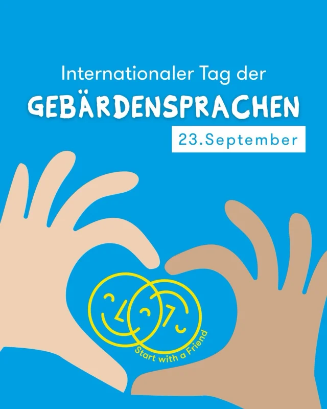 Heute ist der Internationale Tag der Gebärdensprachen!

Wusstest du, dass es nicht die eine universelle Gebärdensprache gibt? Weltweit gibt es viele verschiedene Gebärdensprachen. In Deutschland wird zum Beispiel die Deutsche Gebärdensprache (DGS) verwendet.

Die UN haben den 23. September gewählt, um an die Gründung des Weltverbandes der Gehörlosen (WFD) im Jahr 1951 zu erinnern.

Bei SwaF möchten wir Räume schaffen, in denen alle kommunizieren und dazugehören können. Orte, an denen alle Sprachen willkommen sind und heute ganz besonders die #Gebärdensprachen.

Wie können wir gemeinsam noch mehr Kommunikationsbarrieren abbauen? Teil gerne deine Idee in die Kommentare! 🫶